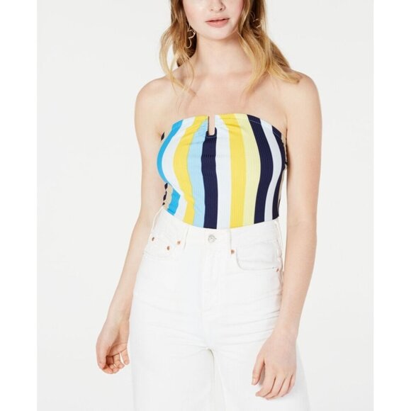 Strapless U-Ring Summer Striped Bodysuit NWT SMALL - Picture 10 of 10